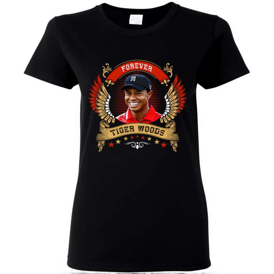 Tiger Woods T Shirt Golf Golfer Forever Legend Fan Gift Sport Women T-Shirt