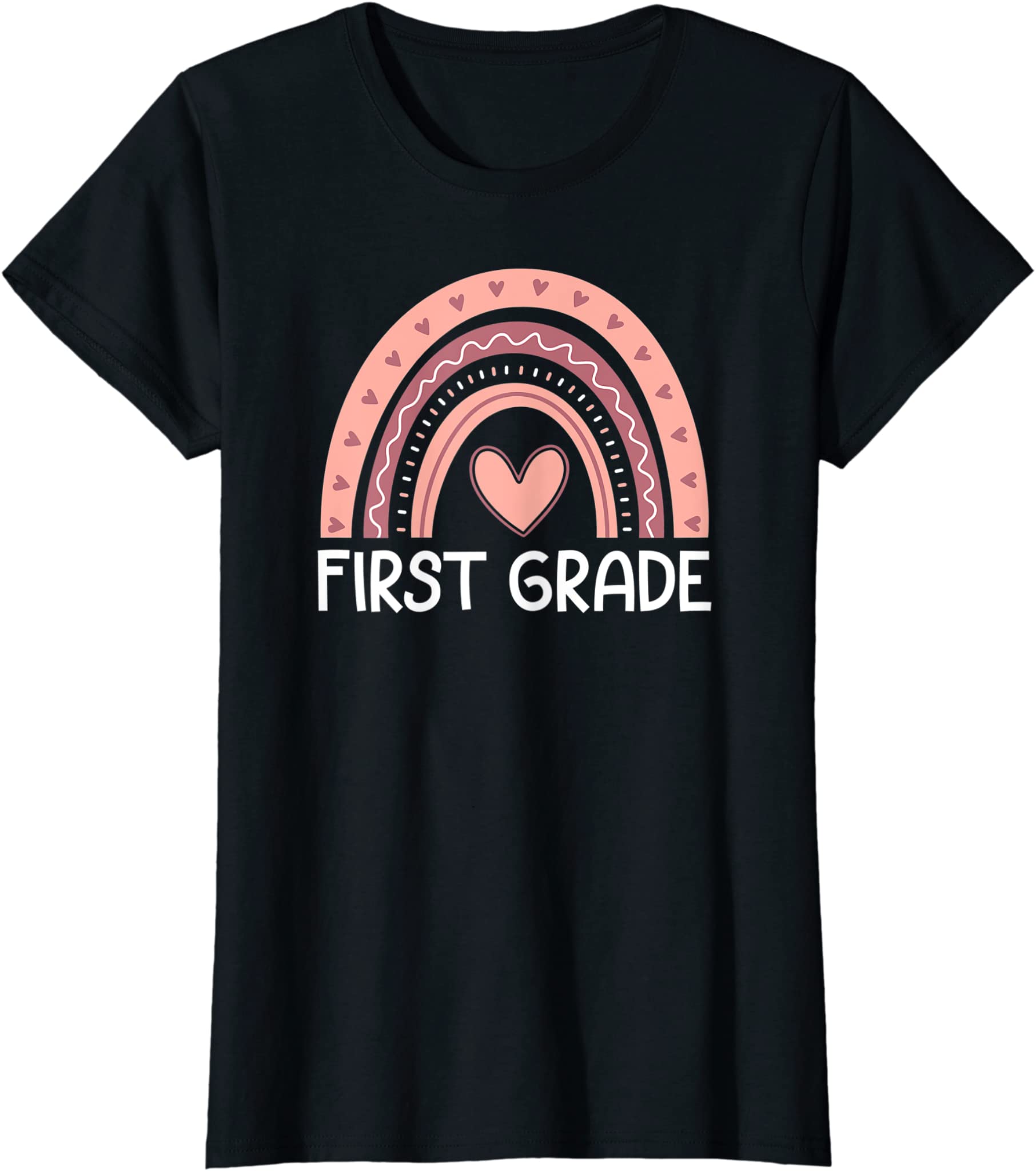 First Grade Rainbow Team Hello 1st Grade Rocks Squad Teacher T-Shirt