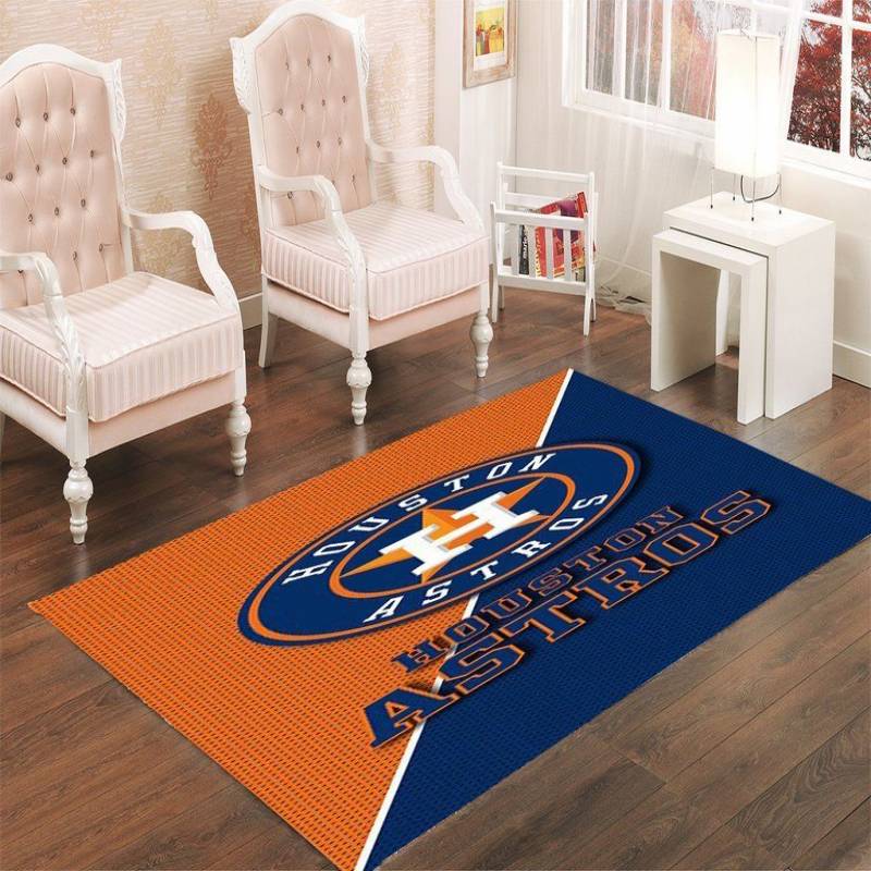 HOUSTON ASTROS LIVING ROOM CARPET RUGS