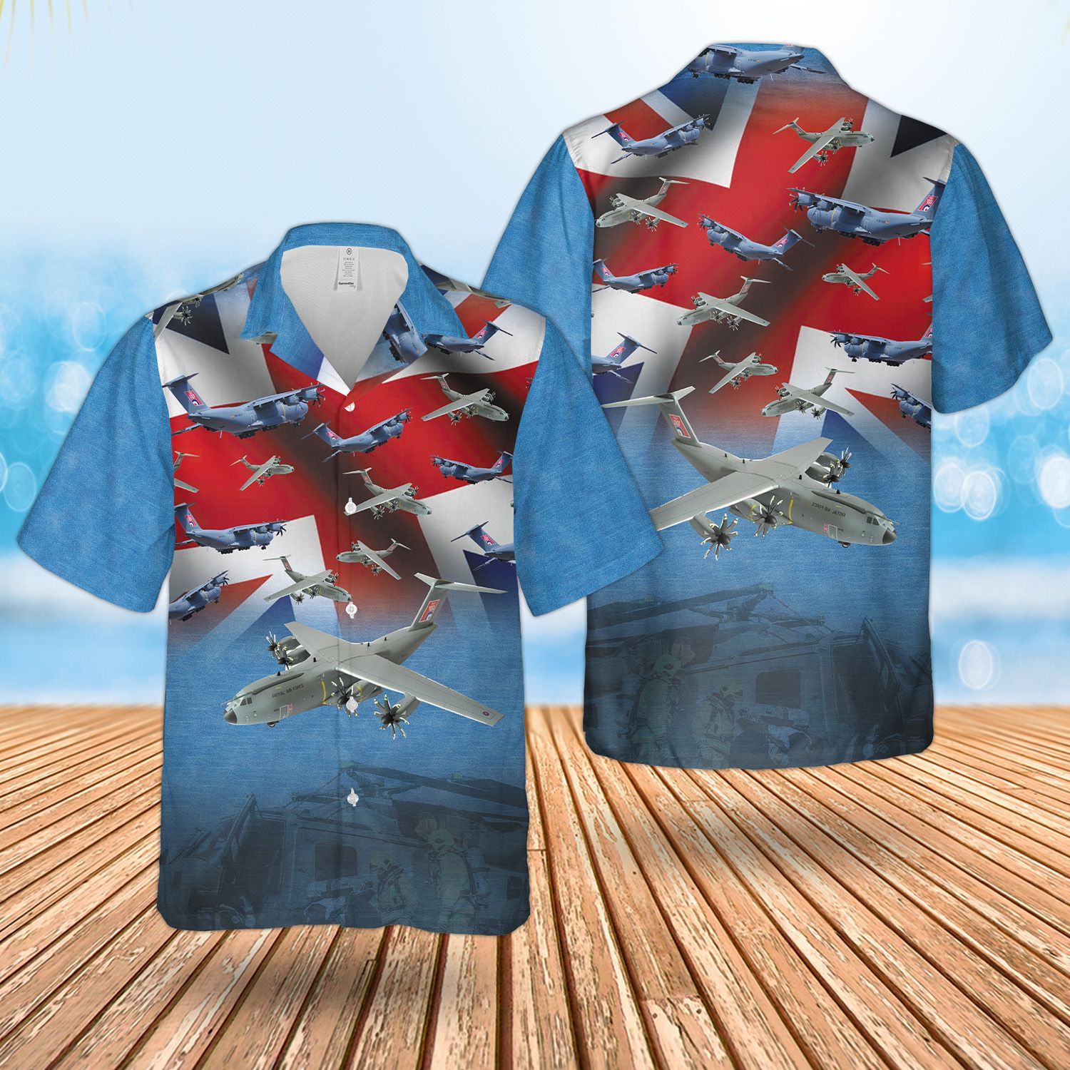 Raf Atlas Blue Unique Design Unisex Hawaii Shirt For Men And Women Ha10187