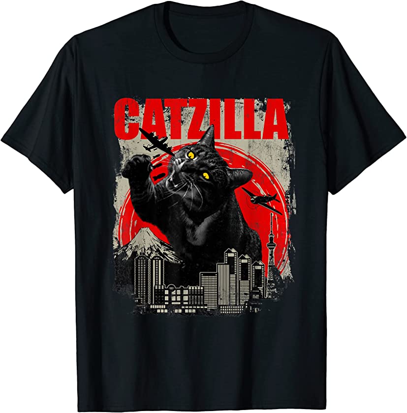 Catzilla – Funny Cat Lover Kitten Kitty T-Shirt