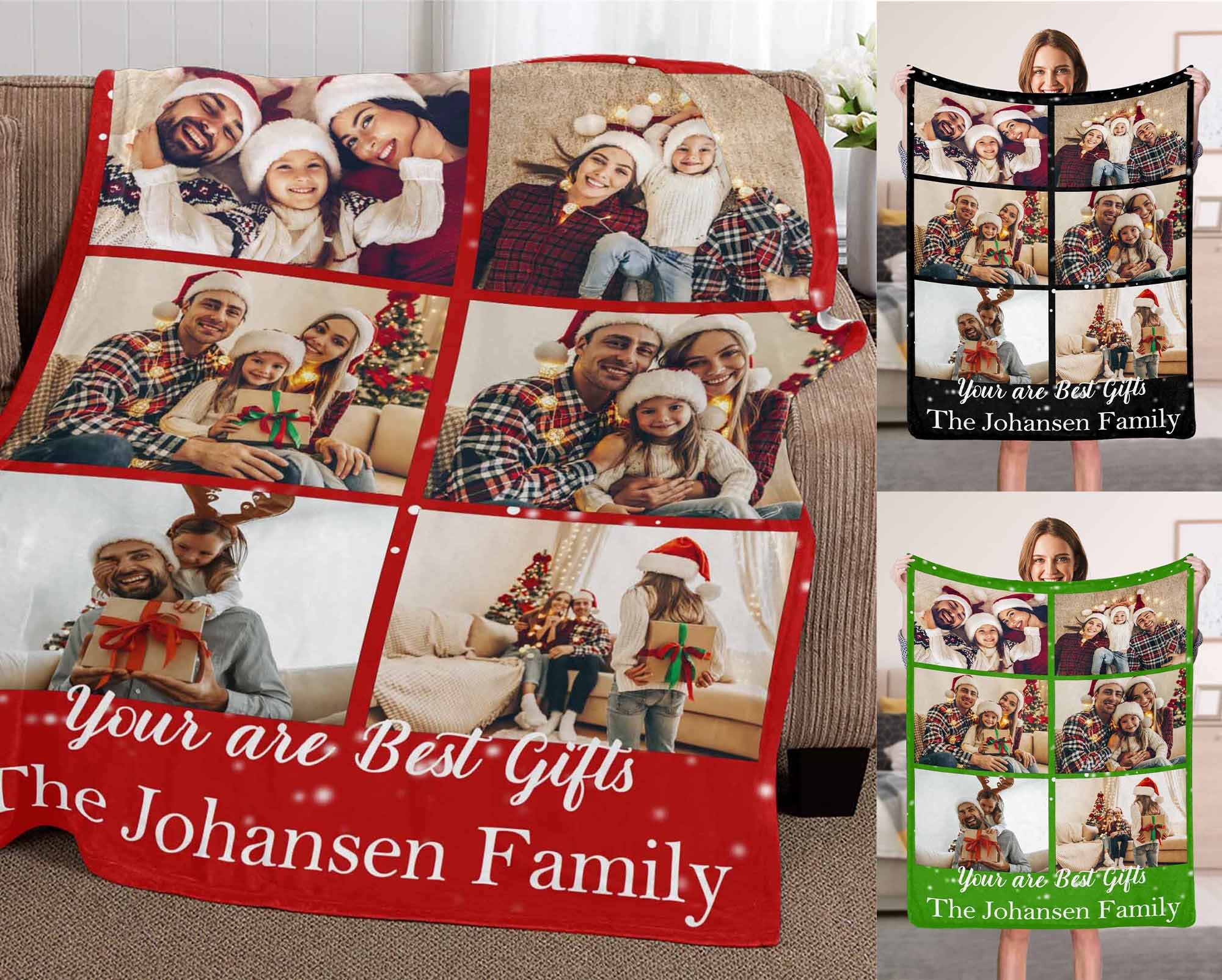 USA Custom Christmas Gift, Custom blanket with pictures, Personalized blankets Photo, Custom Christmas Blanket with text, Memorial Blanket