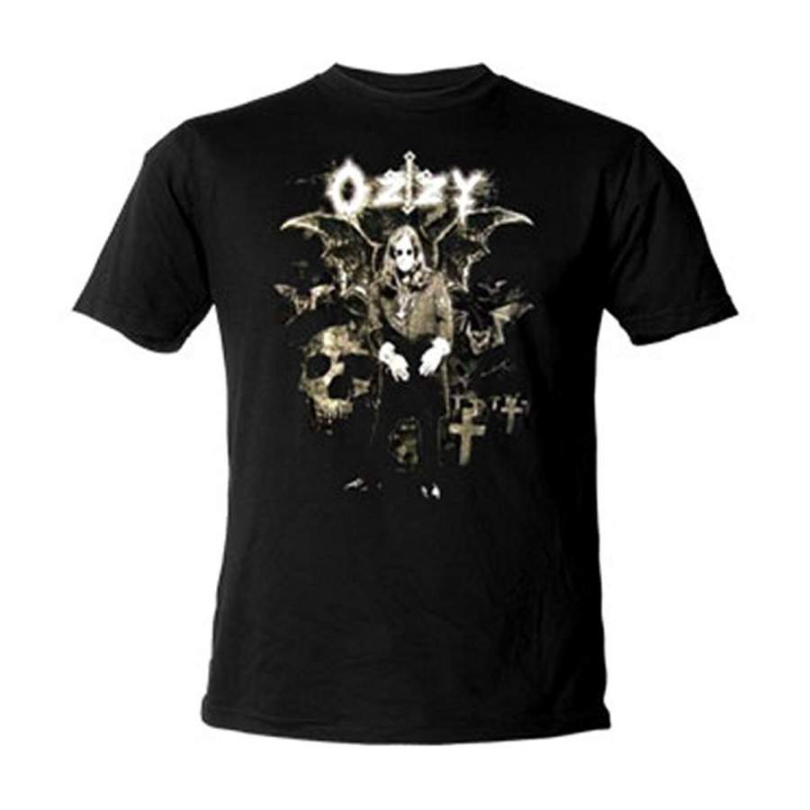 Ozzy Osbourne Men’s Ozzville Short Sleeve Black T-Shirt