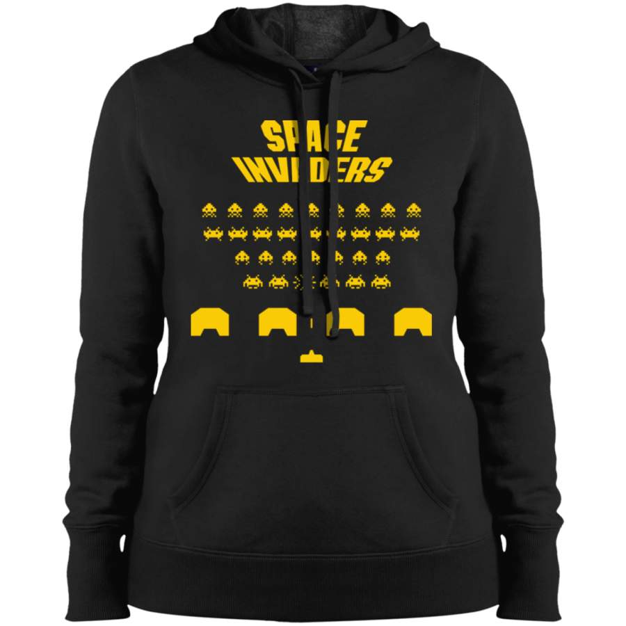 AGR Space Invaders Ladies’ Pullover Hooded Sweatshirt