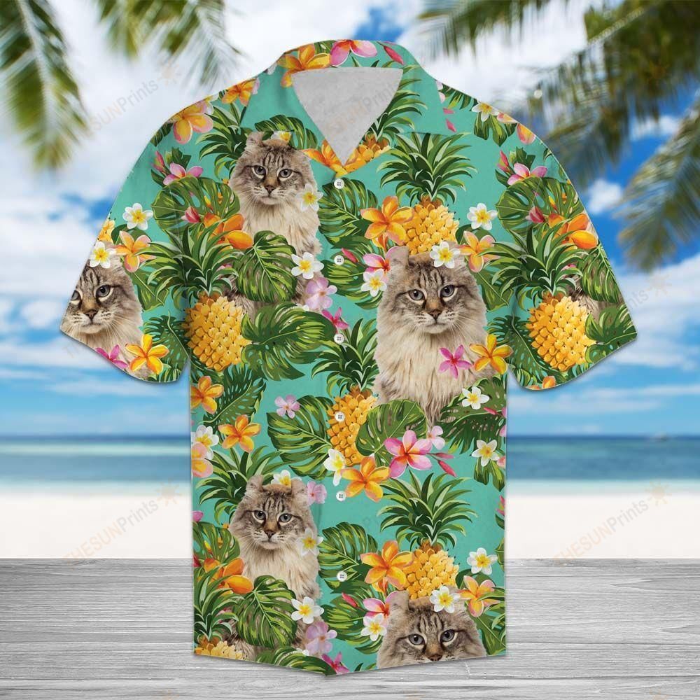 Tropical Pineapple American Curl Hawaiian Shirt Ha98039