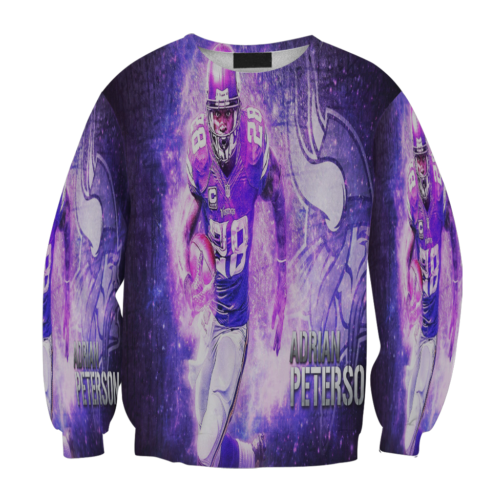 Minnesota Vikings Adrian Peterson 28 V4 Gift For Fan 3D Full Printing Sweatshirt