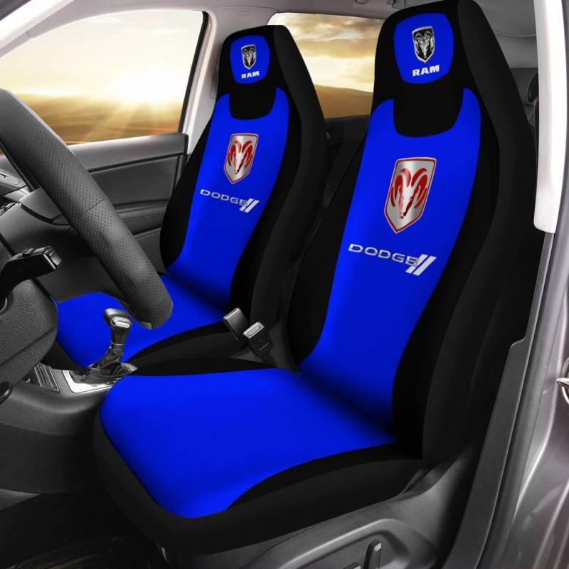 Dodge RAM NCT Car Seat Cover (Set of 2) Ver 2 (Blue)