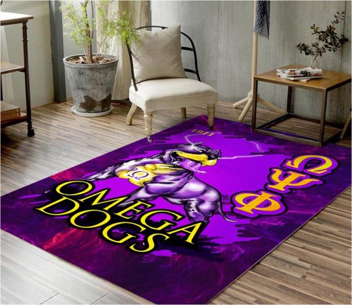 Omega Psi Phi 1911 Omega Dogs Rug