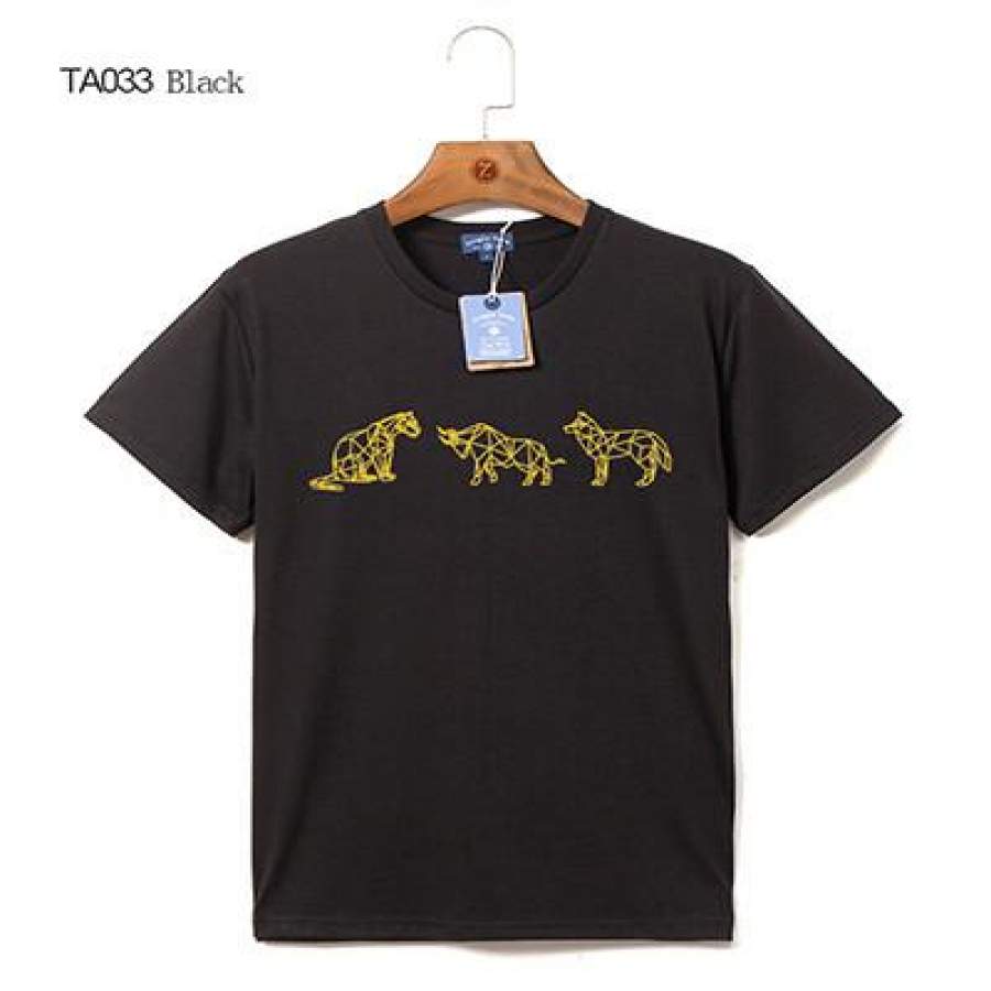 Men’s geometry animal t shirt Design Men O-Neck short sleeve t-shirt men casual t shirt Tops