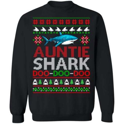 Auntie Shark Doo Doo Doo Christmas Sweater