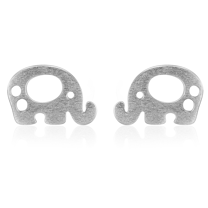 TrustDavis Womens 100% 925 Sterling Silver Stud Earrings Elephant Earring Collections Birthday Gift for Daughter Girls Teen DS27 alx