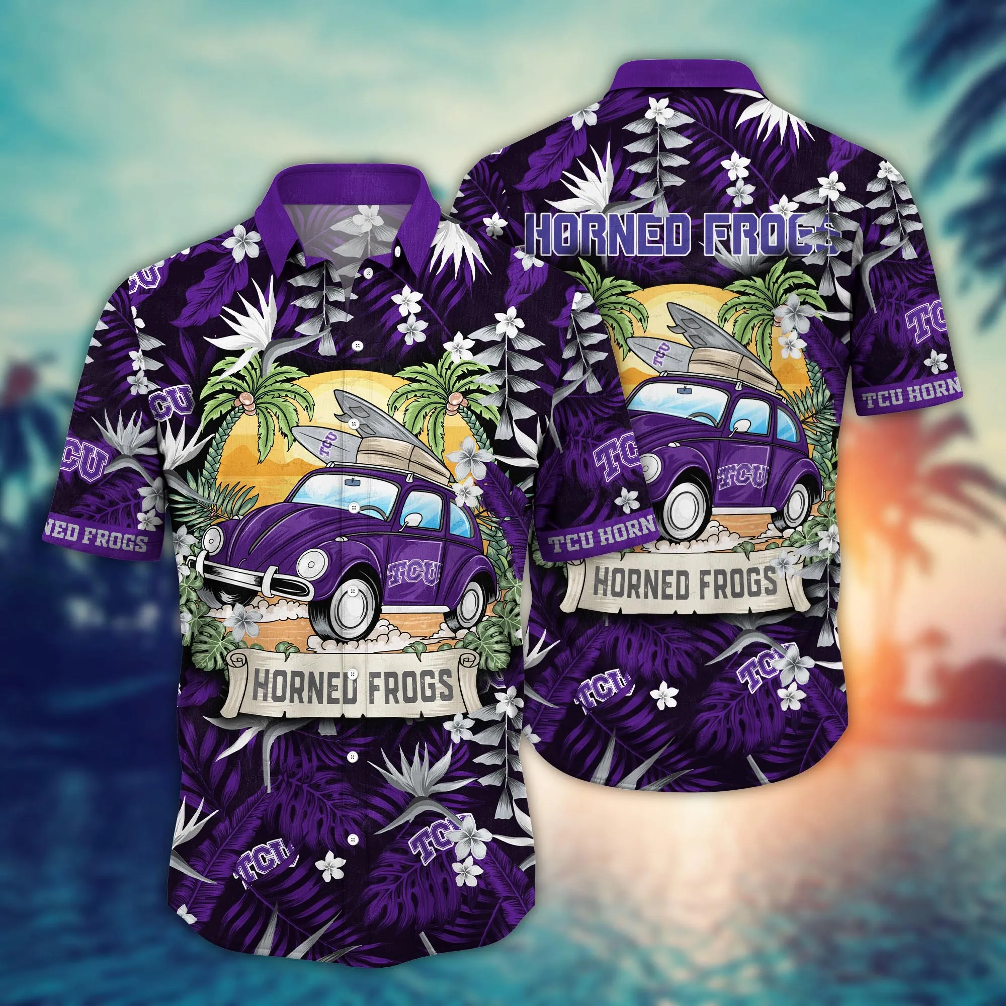 Tcu Horned Frogs NCAA Hawaiian Shirt Fresh Mowed Lawnstime Aloha Shirt