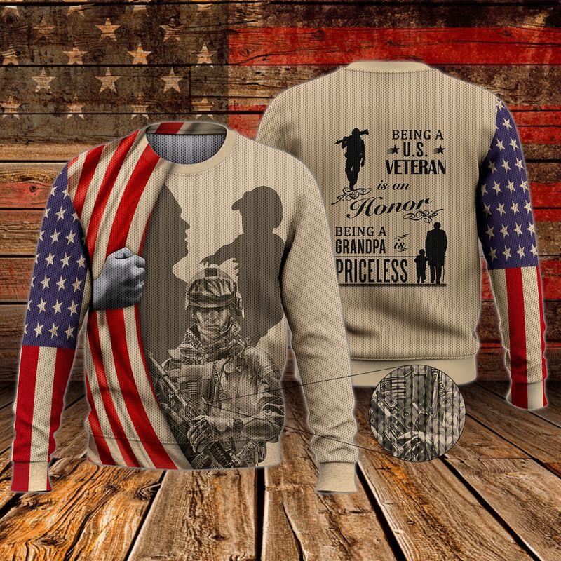 Veteran Ugly Christmas Sweater | For Men & Women | Adult | Us5344