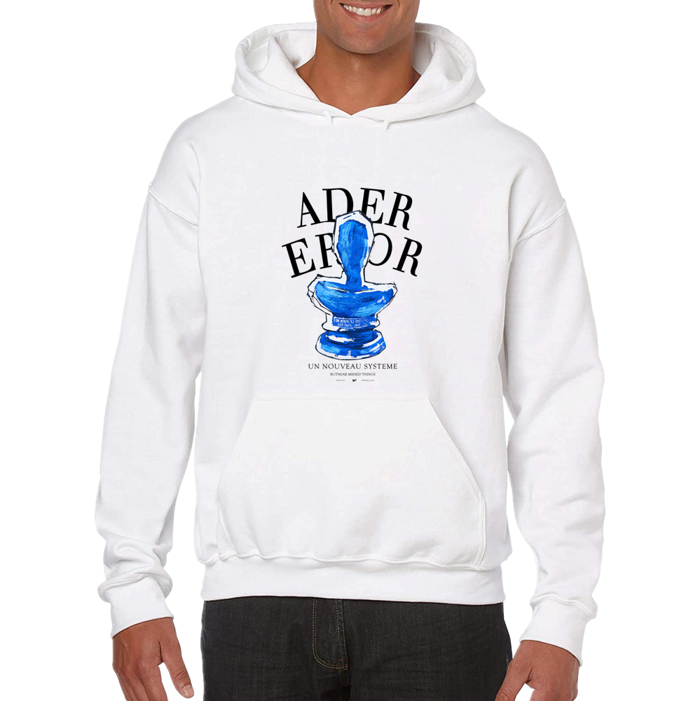 ADER Fashionable pure cotton casual simple hooded sweater long-sleeved all-match printed top alx