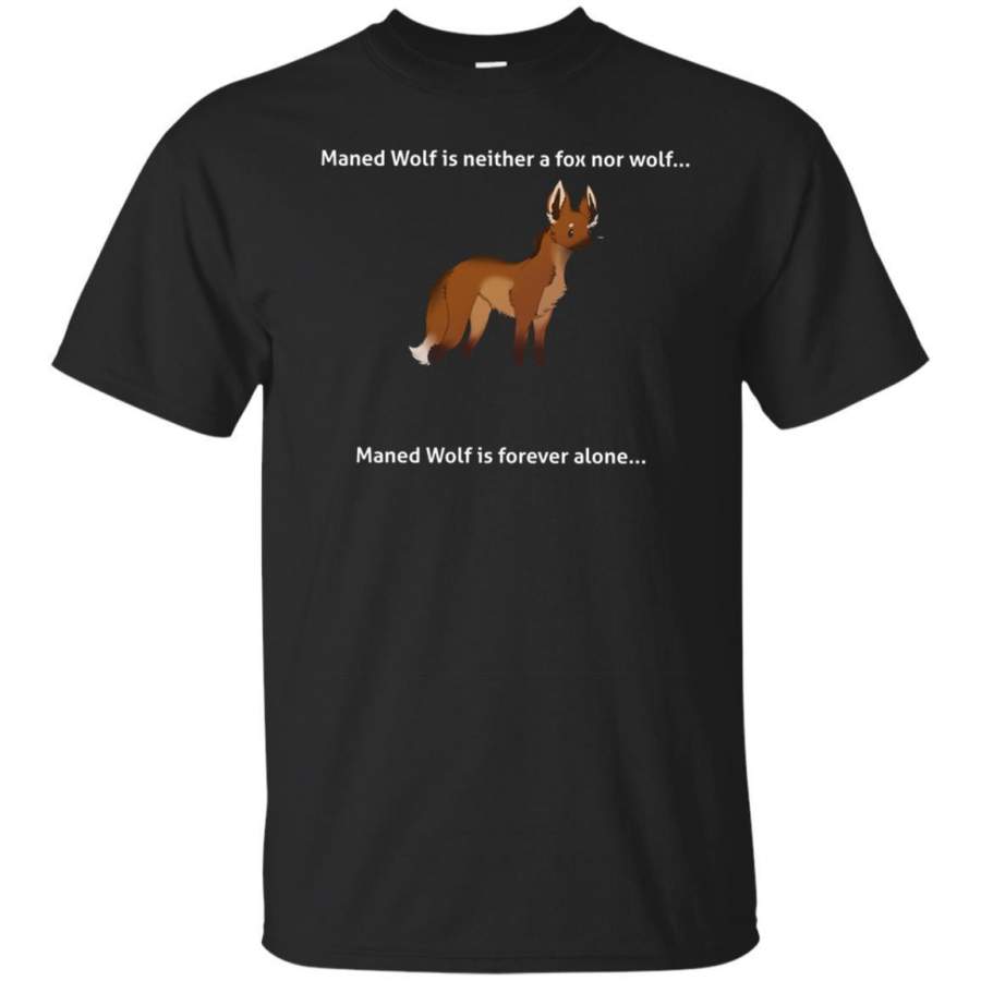 AGR Lone Wolf Fitted Cartoon T-shirt, Animal Lovers Will Love.