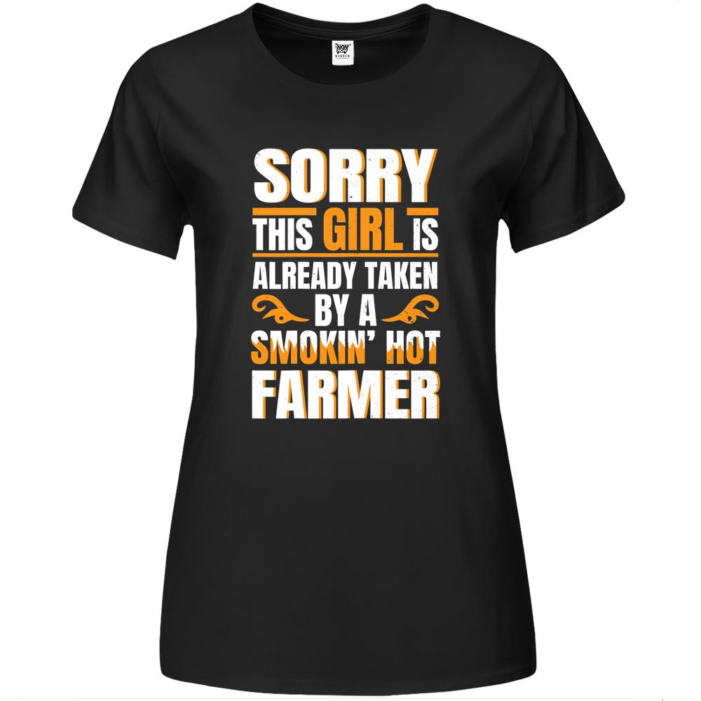 Womens Hot Farmer – Funny Women Premium Womens T Shirts Cool Girlfriend Farm Premium Womens T Shirts