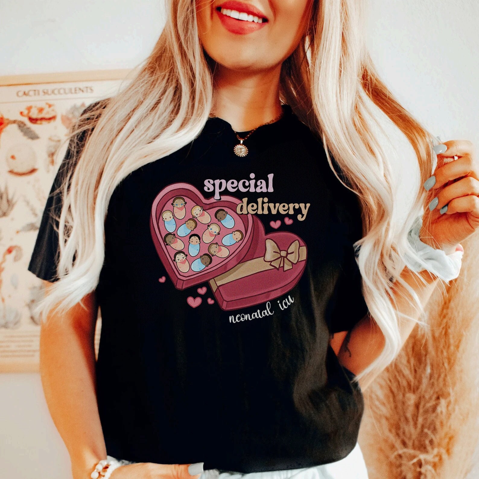 NICU Valentine’s Day Shirt, Neonatal ICU Nurse Rn Aide Tech Valentine Tshirt, Special Delivery Nicu Vday gift, Sweet Hearts Tee