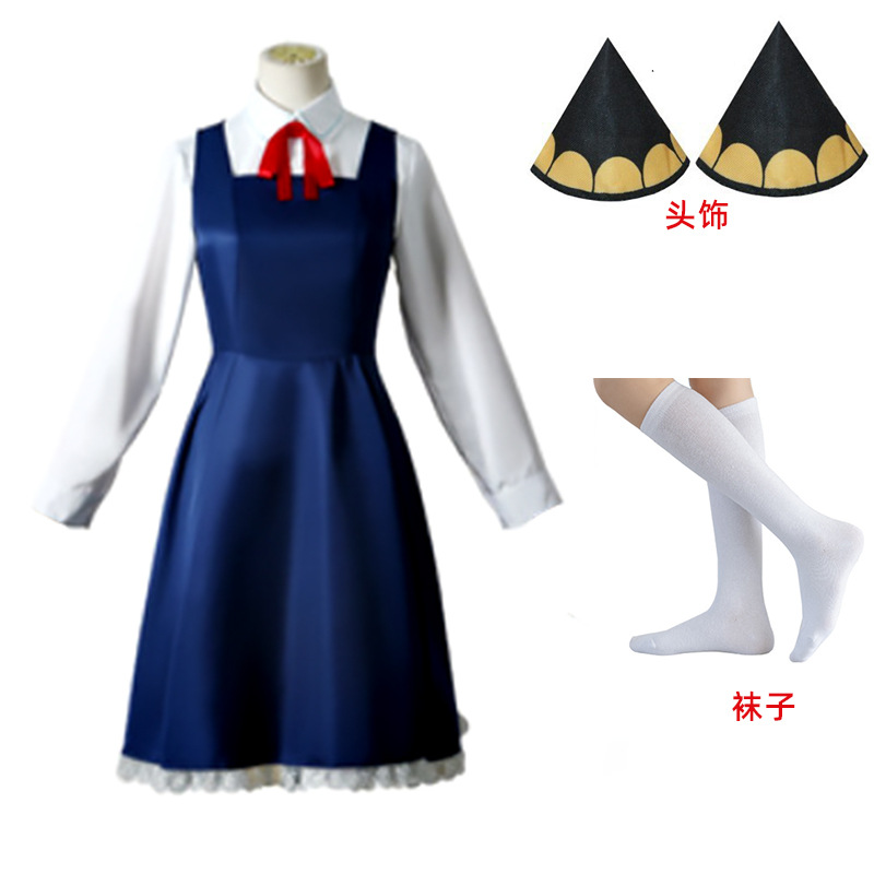 Anime Spy X Family Cosplay Costume Set Yor Forger Anya Forger Dress Uniform Halloween Clothes Masquerade Party Roleplaying Wig alx