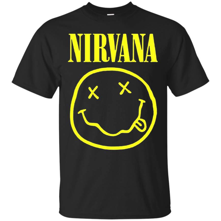 AGR Funny Nirvana Passed Out Emoji T-Shirt