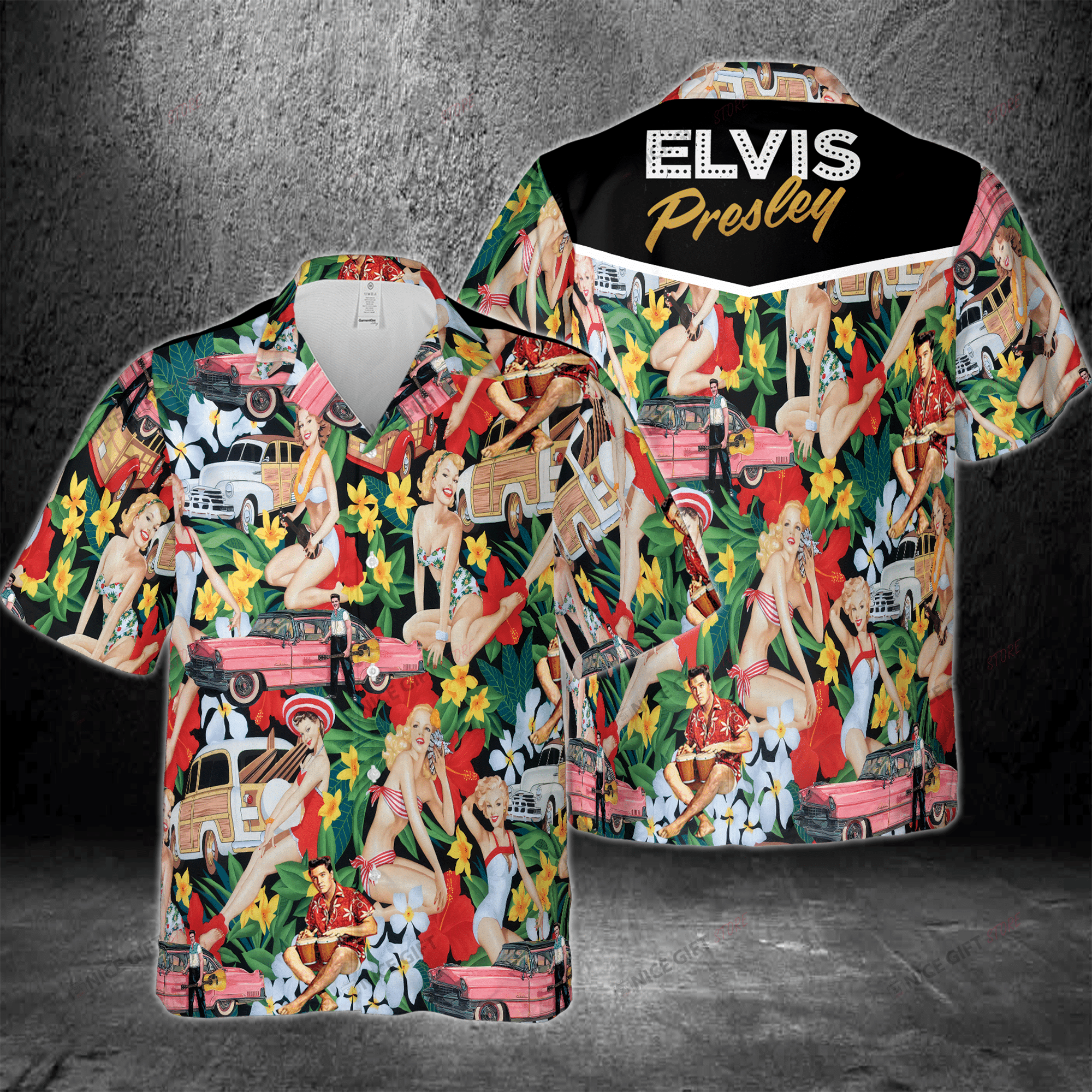 Elvis Presley Hawaiian 3D Shirt 3Hs-E3E3
