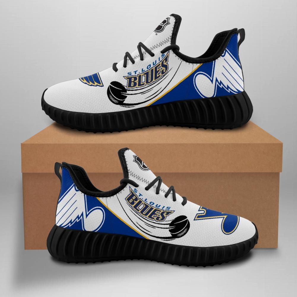 St. Louis Blues Unisex Sneakers New Sneakers Hockey Custom Shoes St. Louis Blues Yeezy Boost