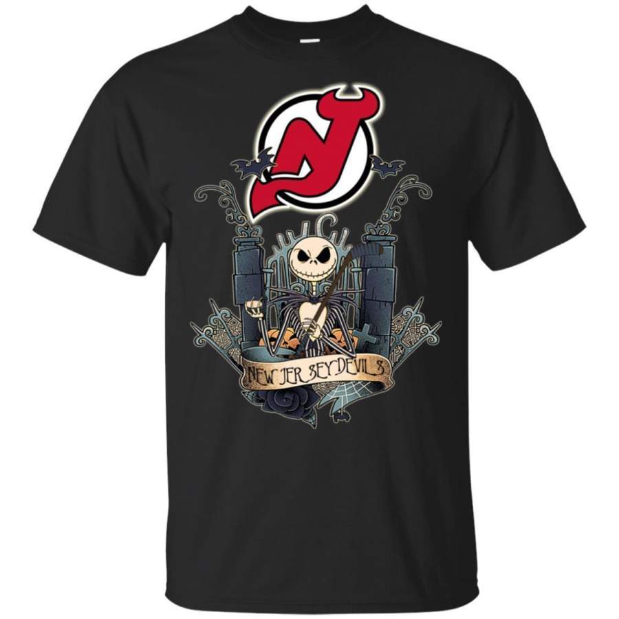 Jack Skellington New Jersey Devils Hockey T-shirt Men Women Fan HA05