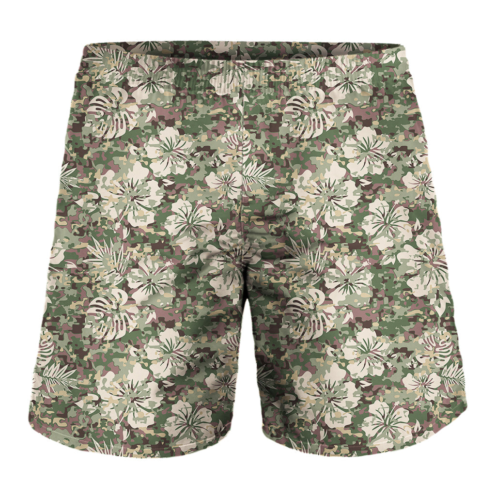 Aloha Hawaii Camo Flower Pattern Print Shorts Ha16530