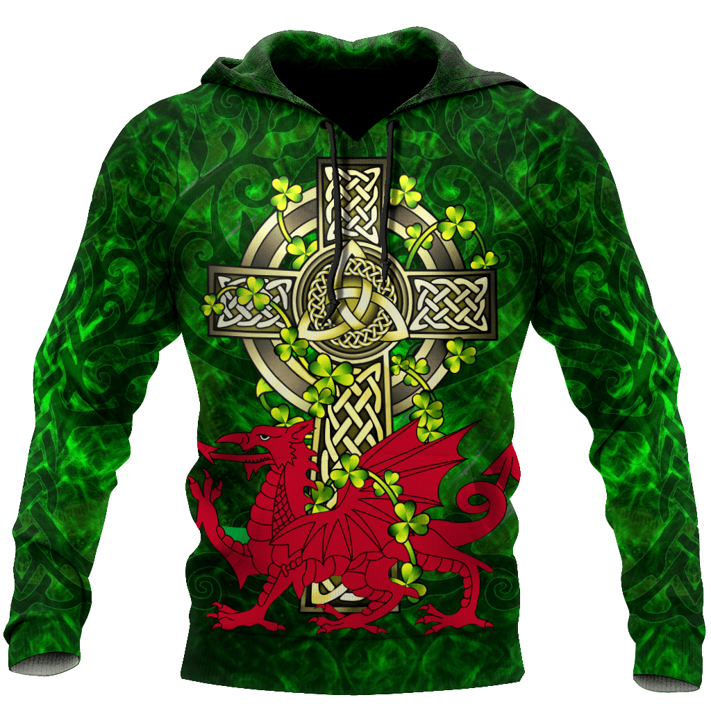 Wales Saint Patrick’s Day 3D All Over Printed Shirts For Men And Women TN