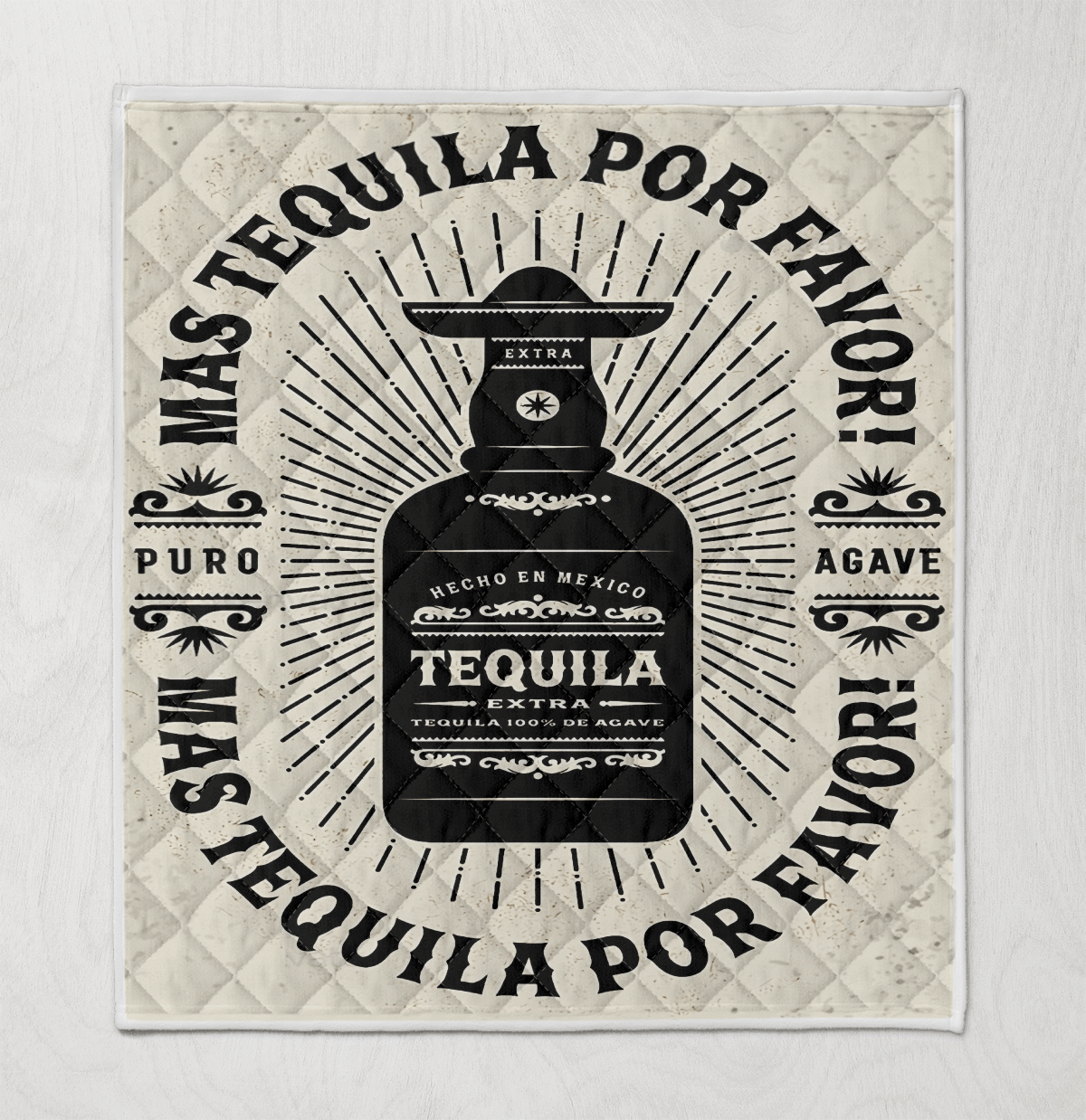 Wine Grab Salt And Tequila Quilt Blanket