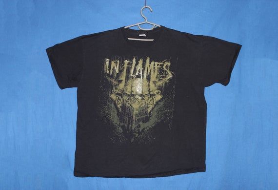 2000S In Flames Shirt Swedish Heavy Metal Band Shirt Alternative Metal Melodic Death Metal Heavy Metal Metalcore Men S Size 2X Shirt