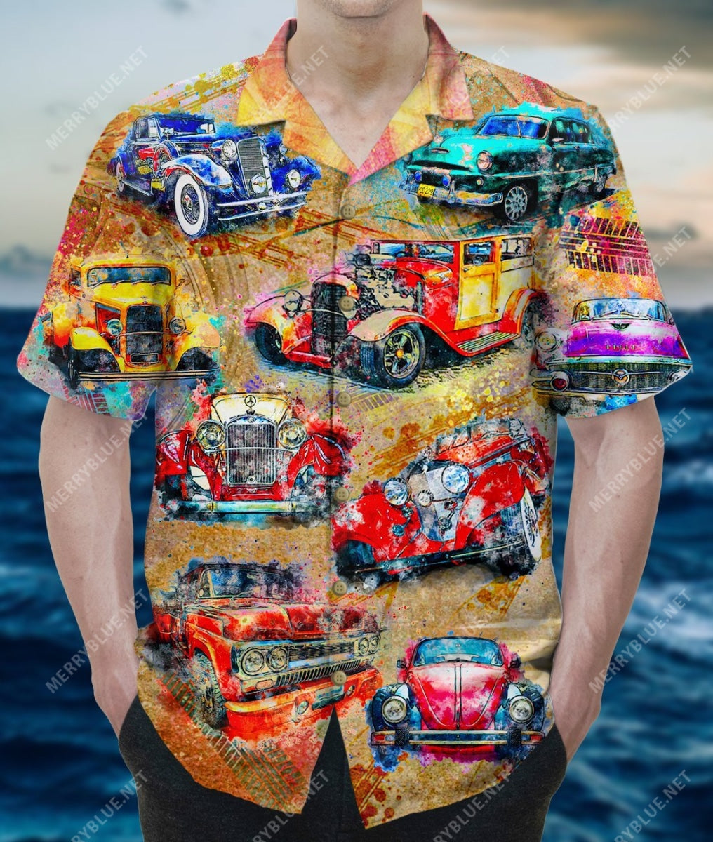 We Are Vintage Me And My Car Unisex Hawaiian Shirt