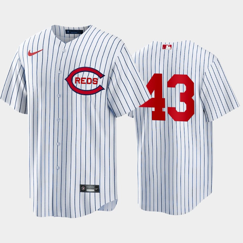 Cincinnati Reds 43 Alexis Diaz White 2022-23 Field of Dreams Jersey Men’s