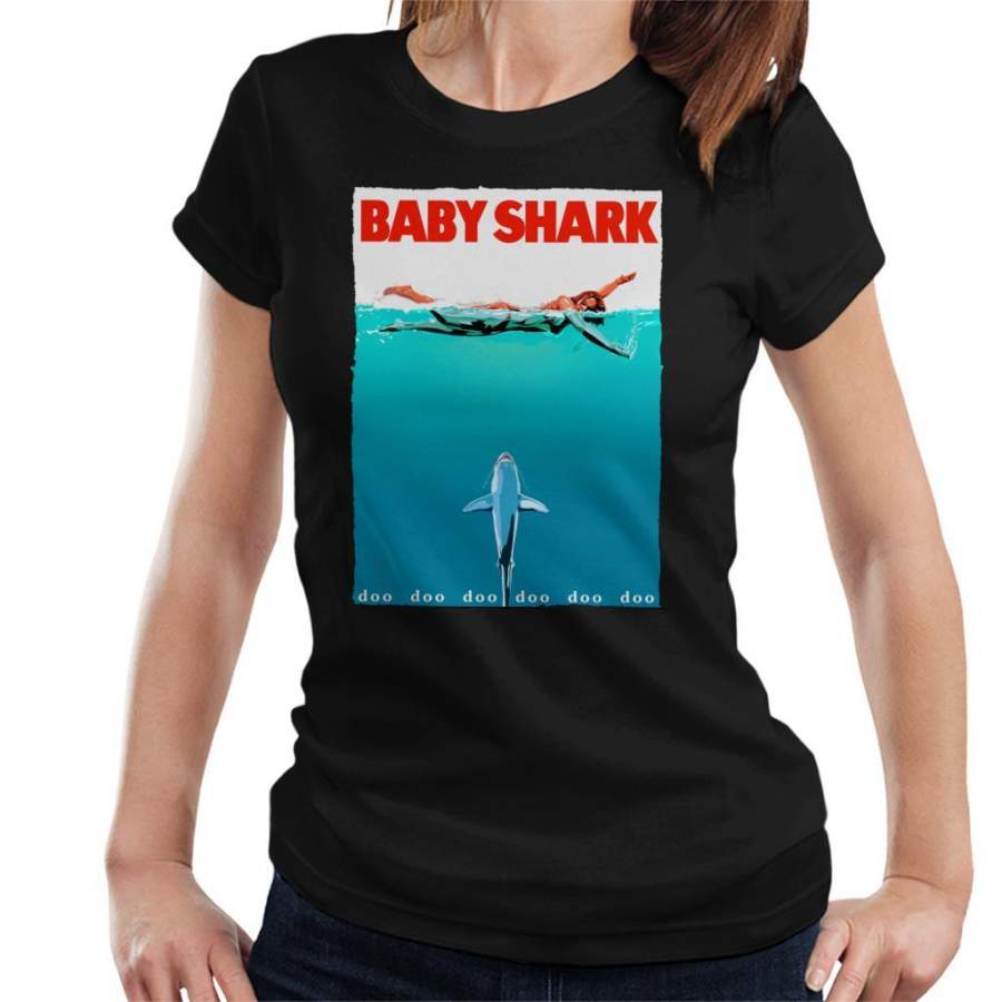 Baby Shark Jaws Parody Women’s T-Shirt