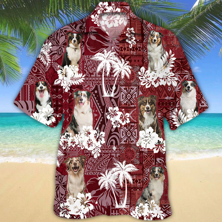 Australian Shepherd Red Hawaii Hawaii Shirt For Aloha Summer Ha91841