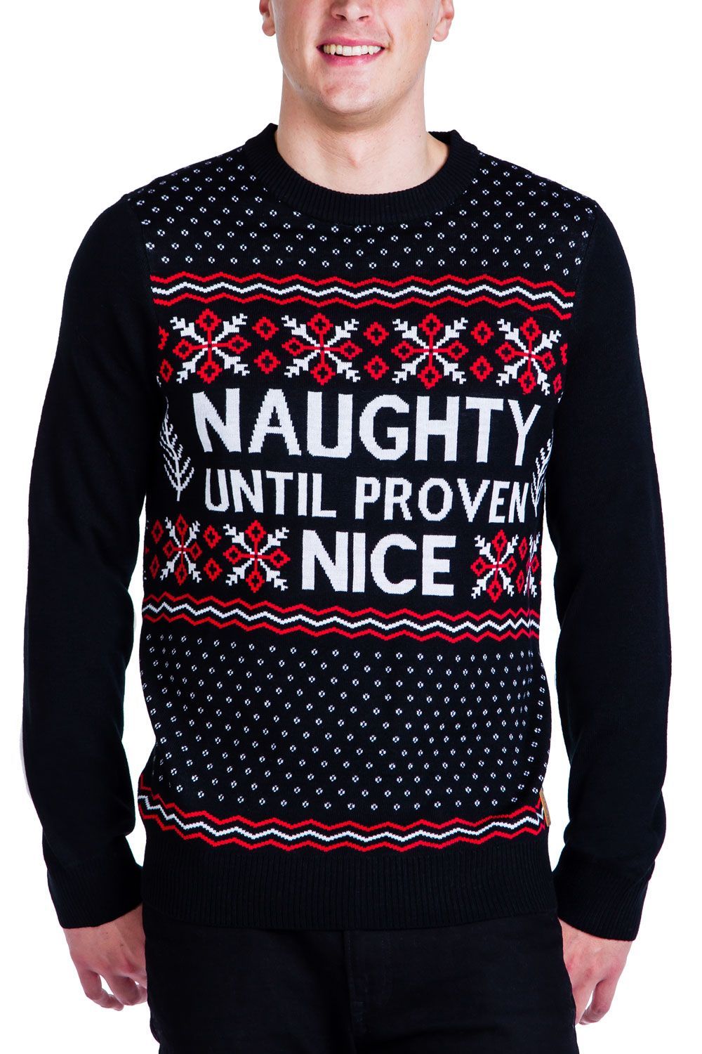 Tipsy Elves Men’S Naughty List Ugly Christmas Sweater