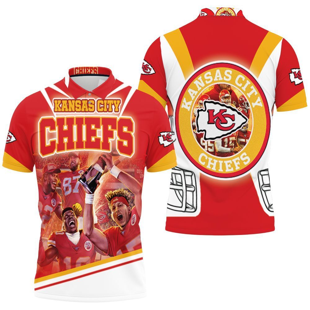 Afc West Division Champions Kansas City Chiefs Super Bowl 2021 3D Polo Shirt, Jersey