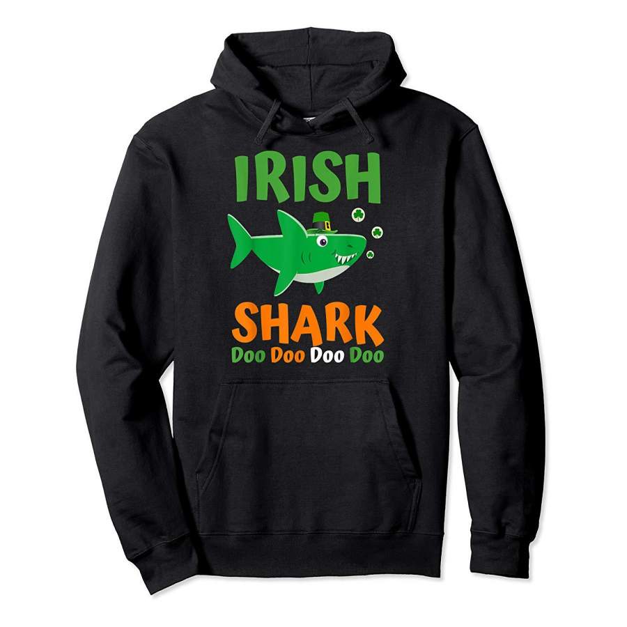 St Patricks Day Shirt Kids Toddler Women Men Irish Shark Tee Hoodie Premium Tee