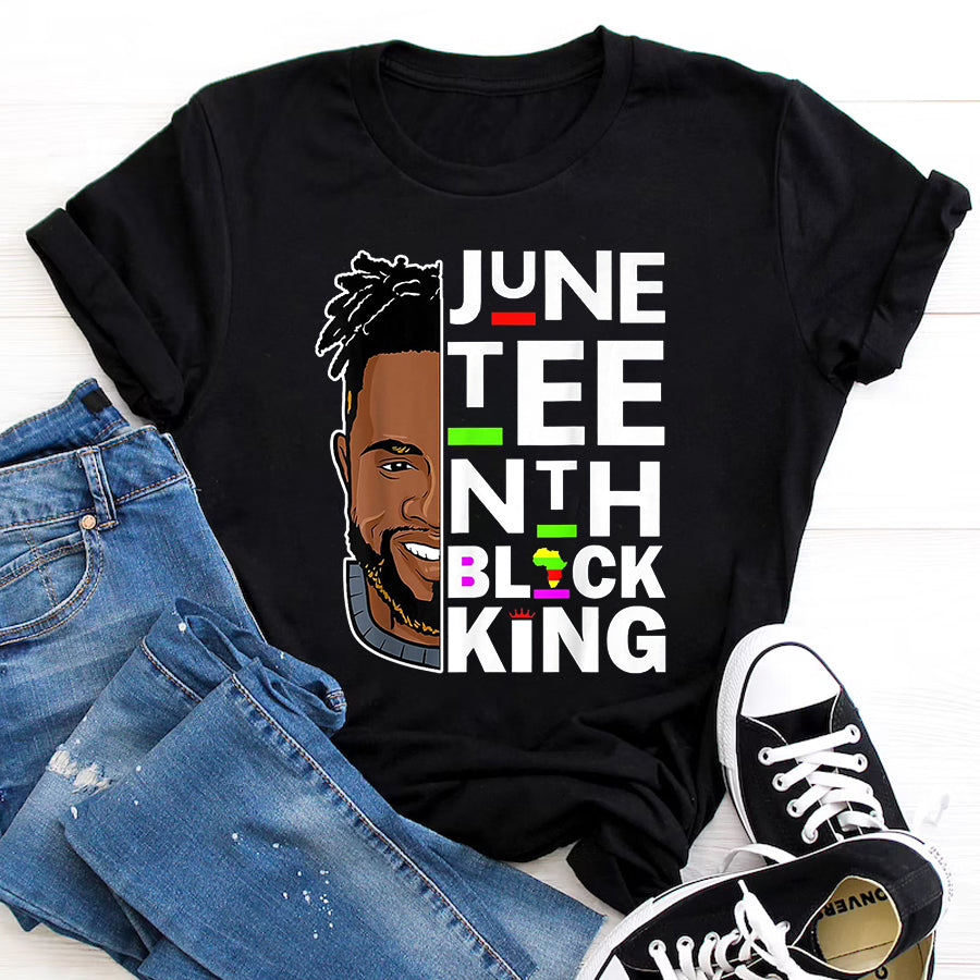 Father’S Day Shirt Juneteenth Black King Melanin Father Dad Men Son Dad Da Boys T-Shirt