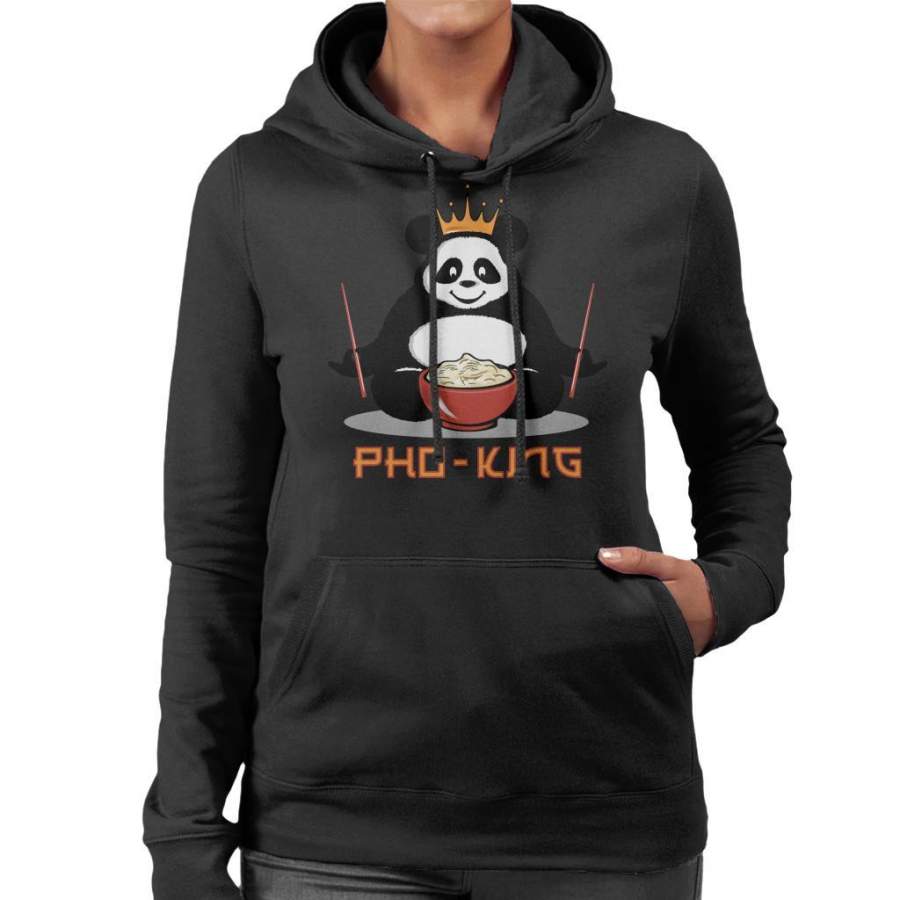 Pho King Panda Women’s Hooded Sweatshirt