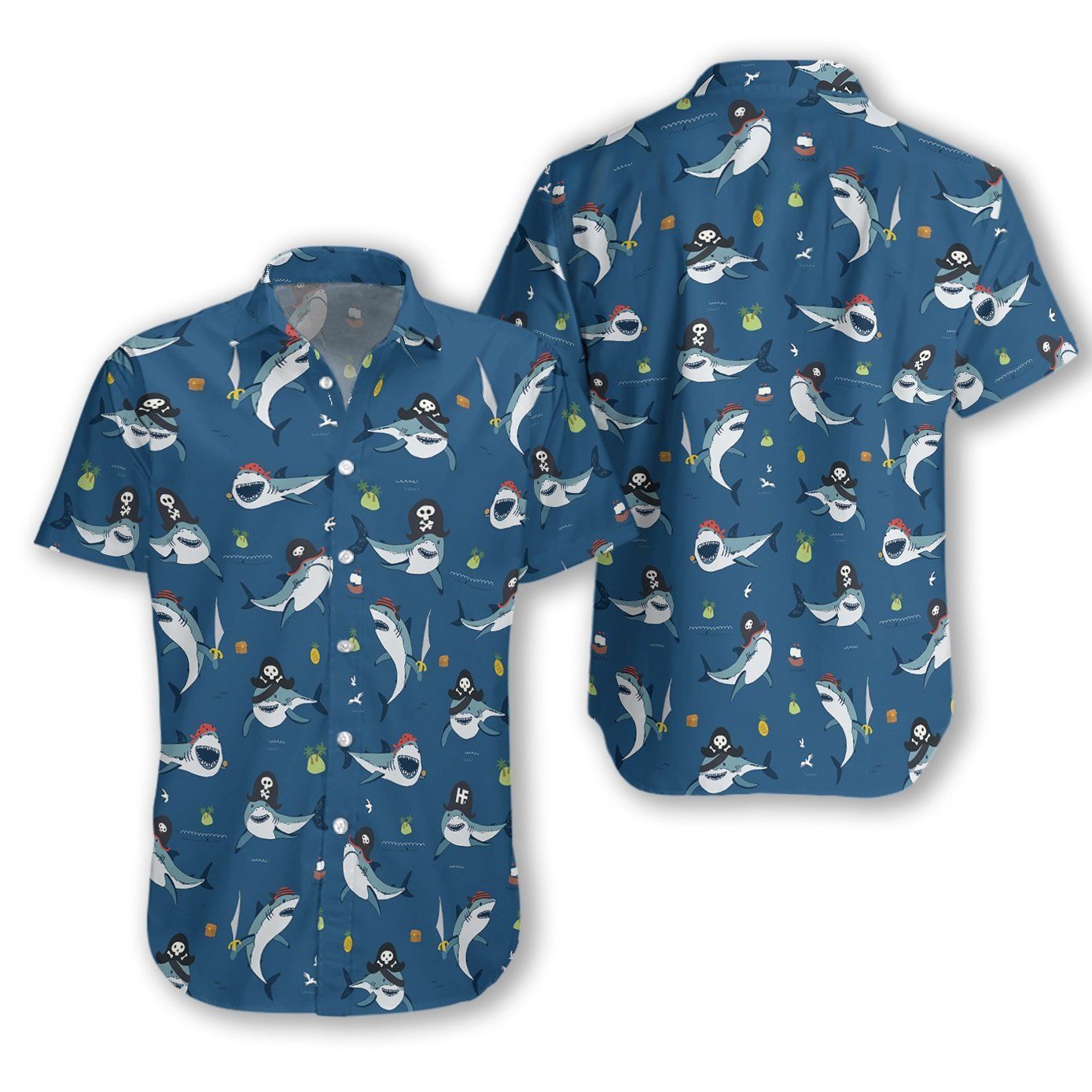 Shark Pirates 2810 Hawaii Shirt Ha10999