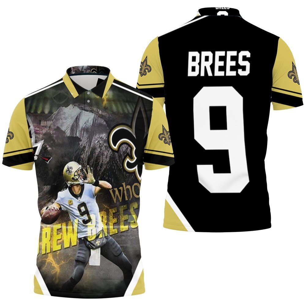 Drew Brees New Orleans Saints Atlanta Falcon Gameday Polo Shirt All-Over Print