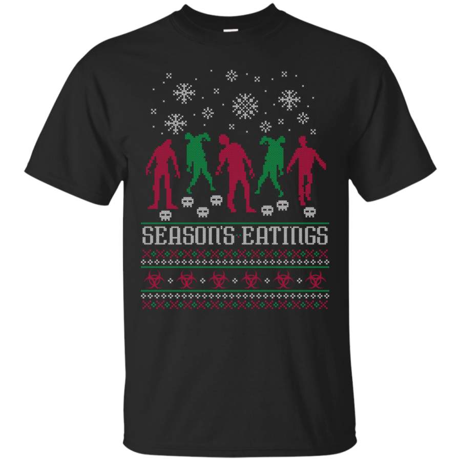 AGR Season’s Eatings Holiday Sweater T-Shirts Funny Ugly Christmas Sweater Shirt