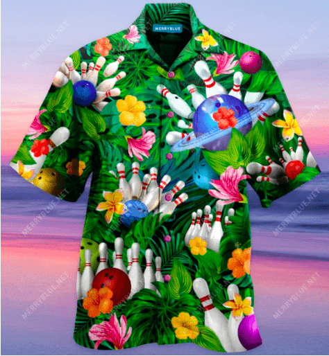 Buy Awesome Bowling Green Tropical Unisex Hawaii Aloha Shirts Ha102342