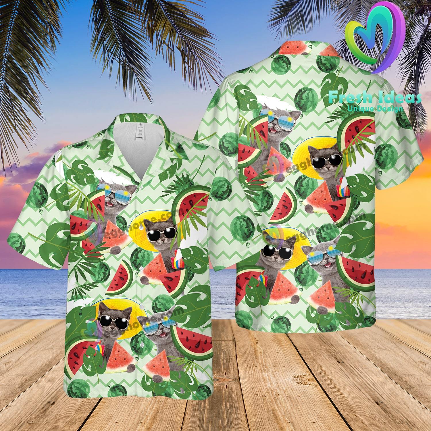 Best Cat Lovers Summer Hawaii Beach Shirt Ha34907