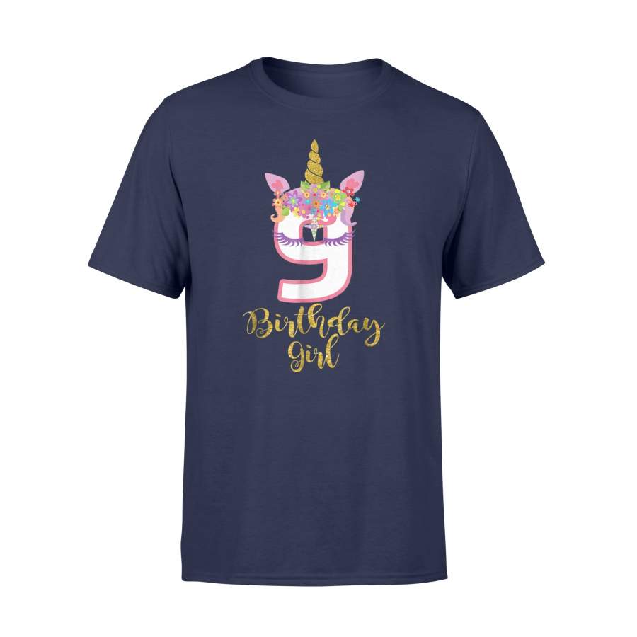 9th Birthday Unicorn, Cute Unicorn For Girls T Shirt