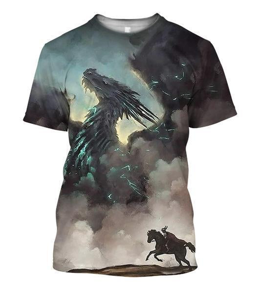 3D All Over Print Dragon Shirt 14