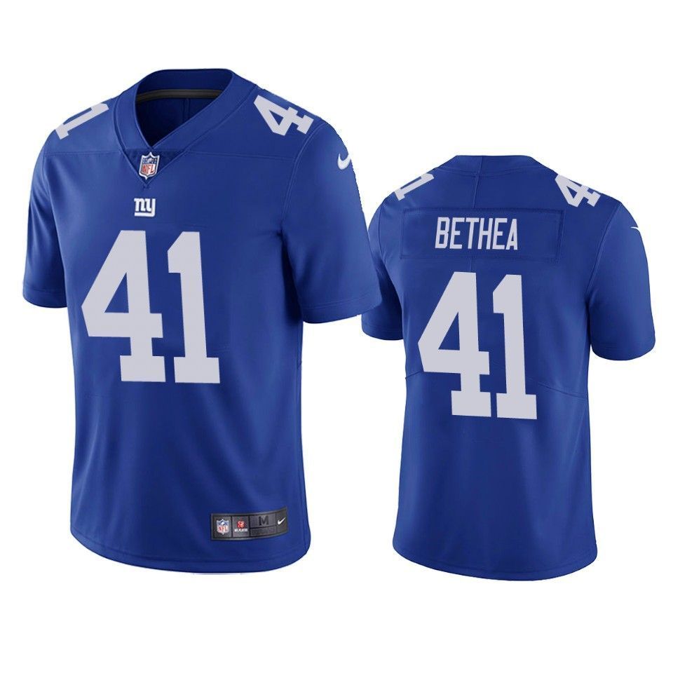 New York Giants Antoine Bethea Vapor Untouchable Limited Blue Mens Jersey