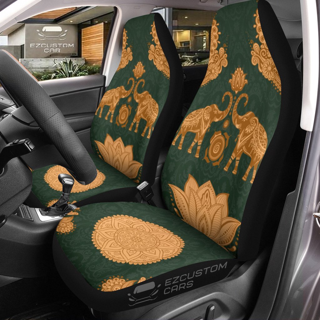 Lotus X Elephant Car Seat Covers Custom Elephant Car Accessories