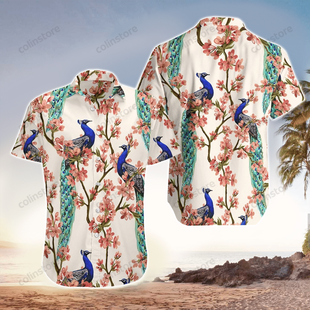 Peacock Hawaii Perfect Gift Ideas For Shirt Aloha Ha64582