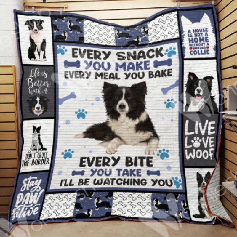 Border Collie Dog Blanket NOV2002 73O31